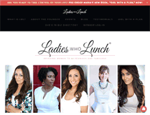 Tablet Screenshot of ladieswholunchnetwork.com